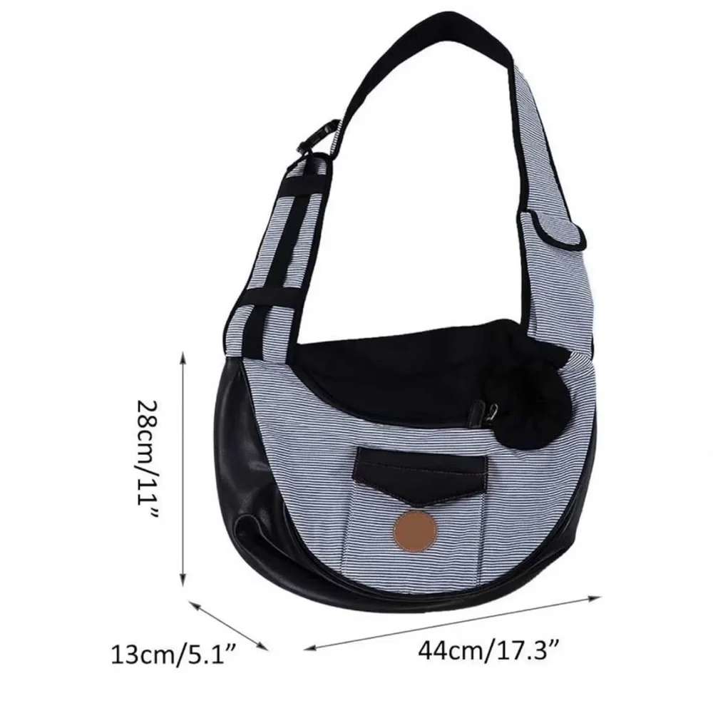 LOVOYAGER Diagonal Pet Front Carrier• Small Dog Or Cat Travel Bag• Unisex